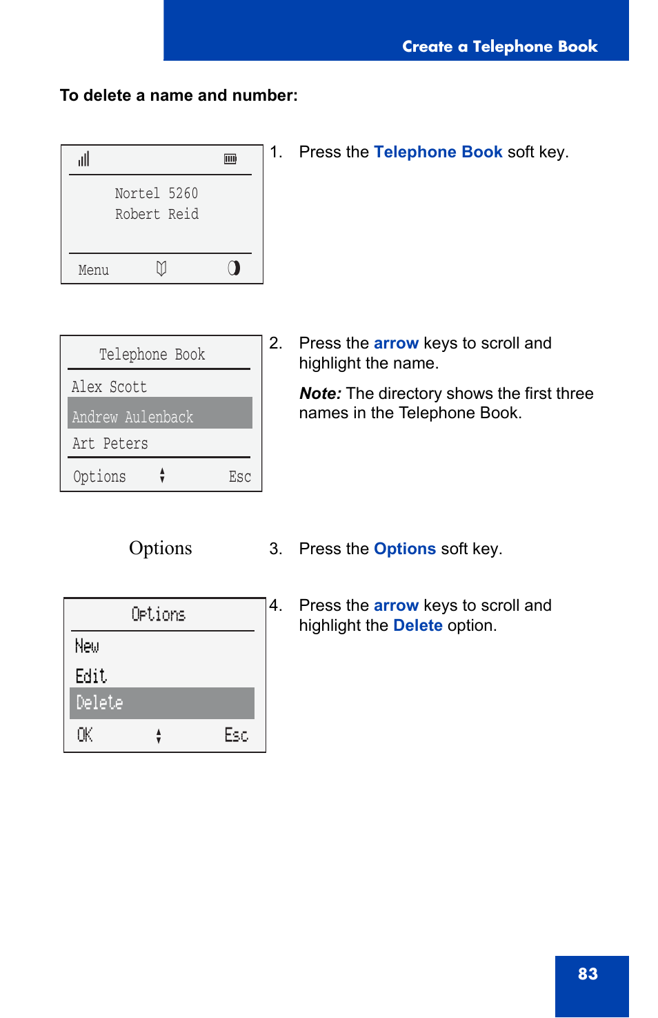 Nortel Networks 4060 User Manual | Page 83 / 174