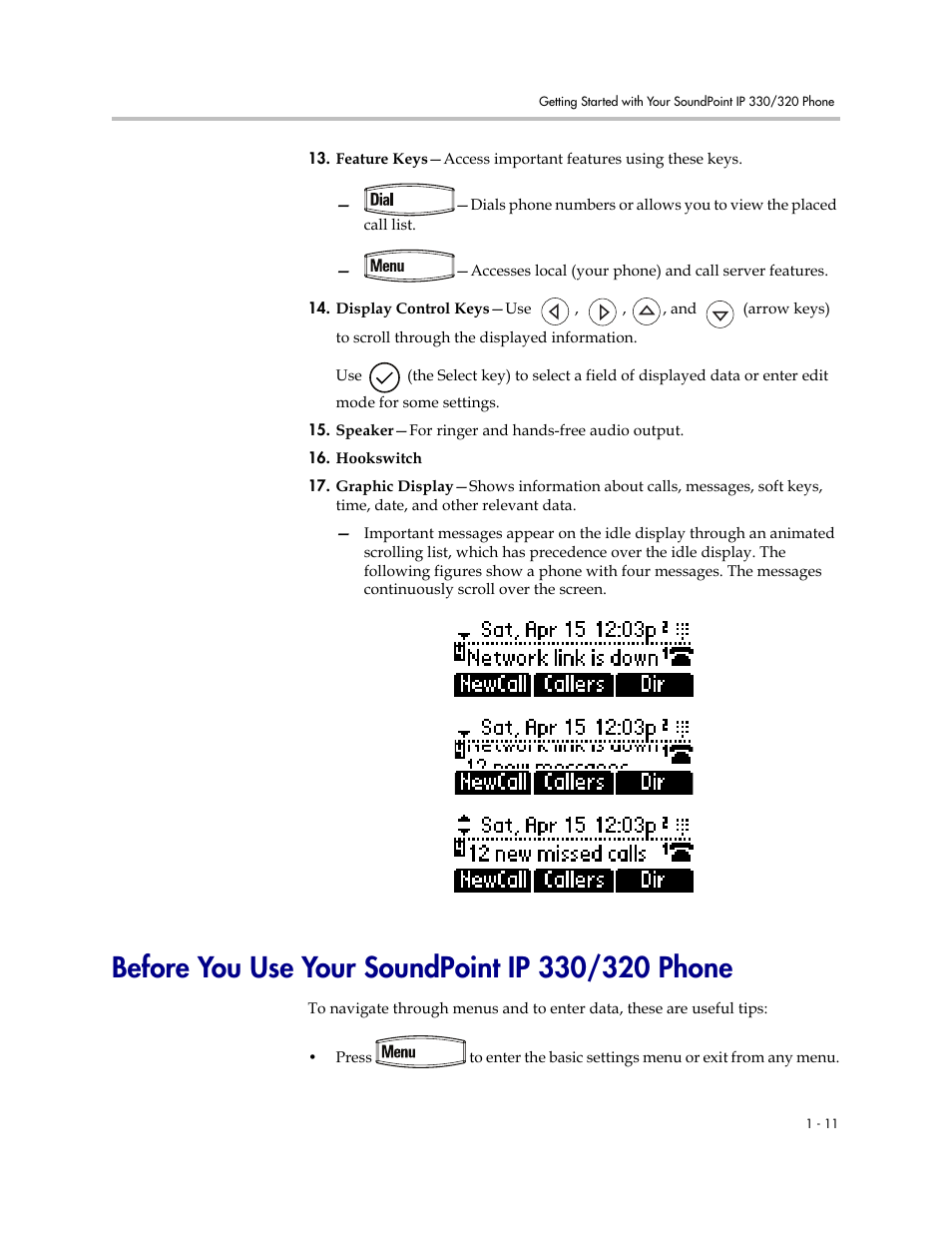 Before you use your soundpoint ip 330/320 phone | Nortel Networks 330 User Manual | Page 19 / 86