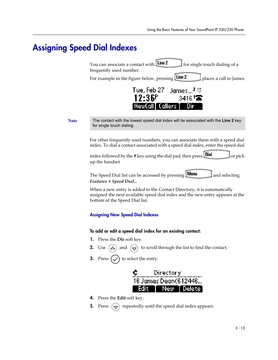 Assigning speed dial indexes, Assigning speed dial indexes –15 | Nortel Networks 330 User Manual | Page 57 / 86