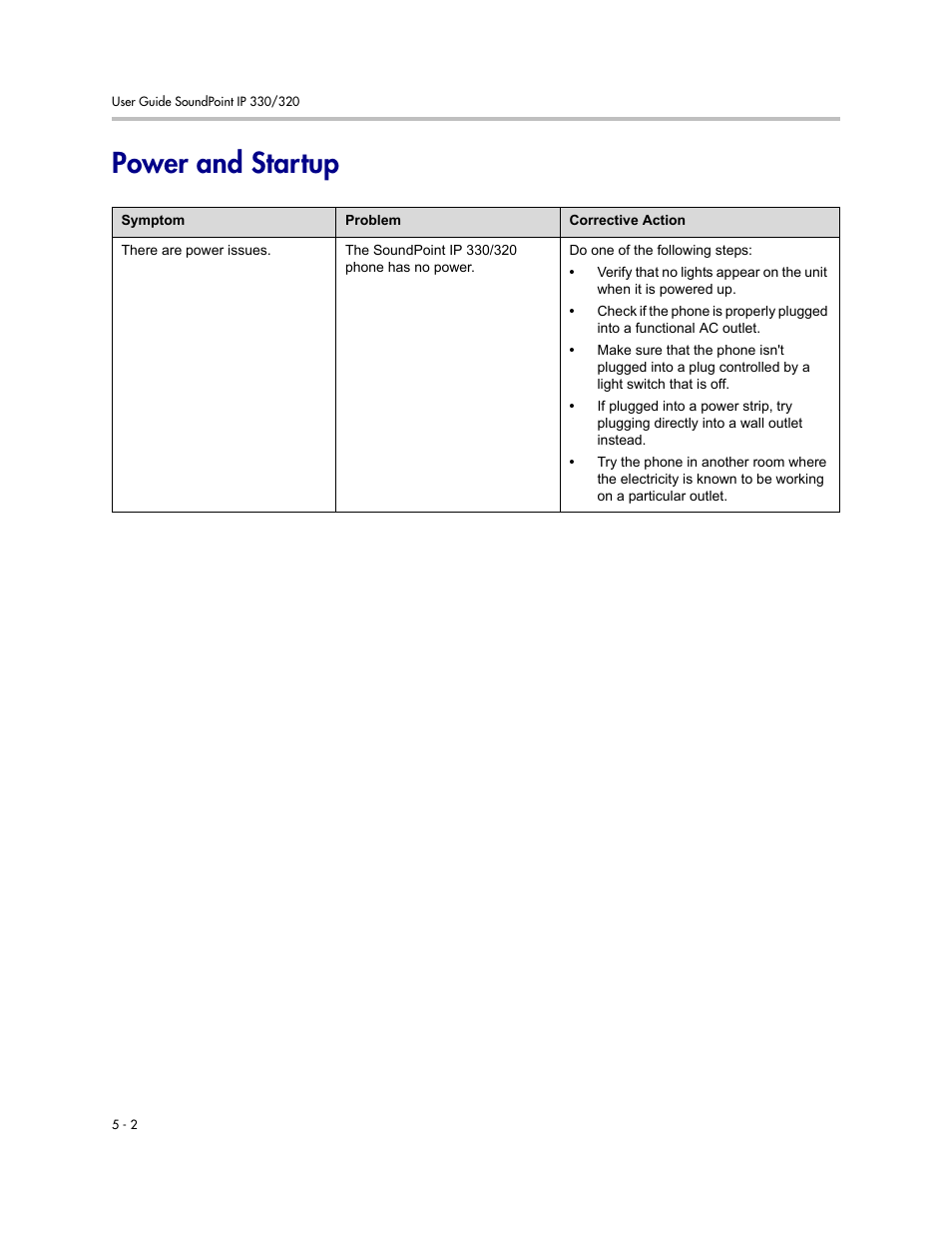 Power and startup, Power and startup –2 | Nortel Networks 330 User Manual | Page 72 / 86