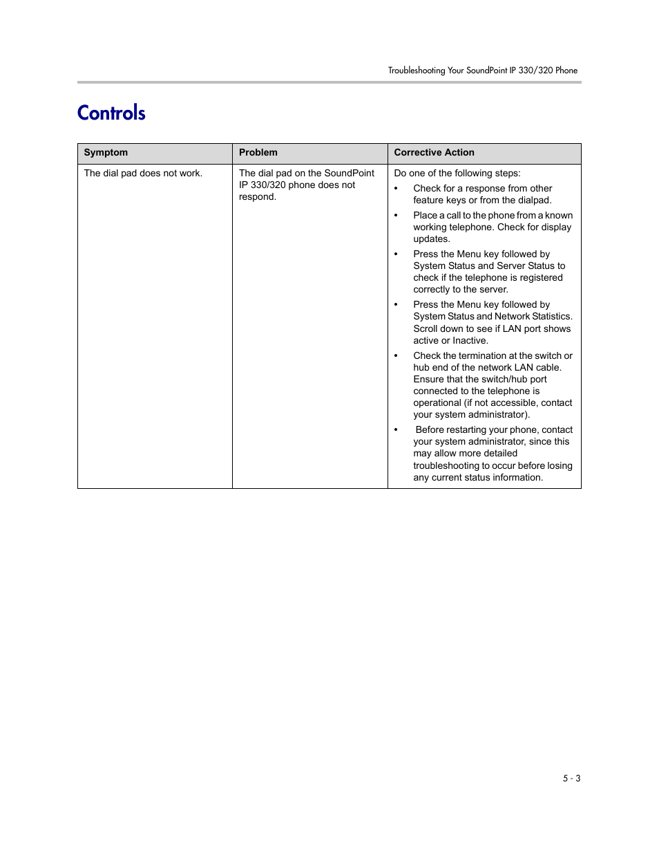 Controls, Controls –3 | Nortel Networks 330 User Manual | Page 73 / 86