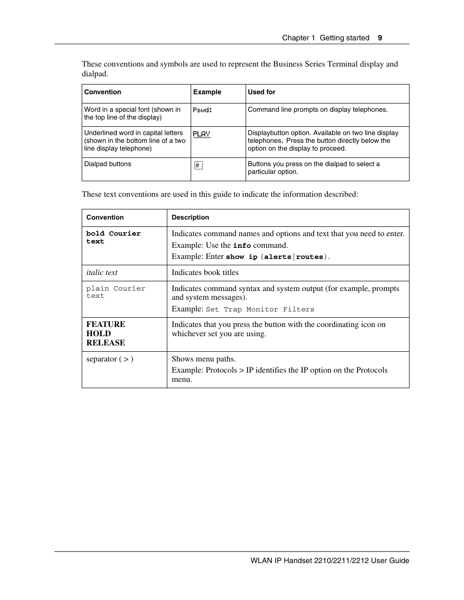 Nortel Networks 2212 User Manual | Page 9 / 61