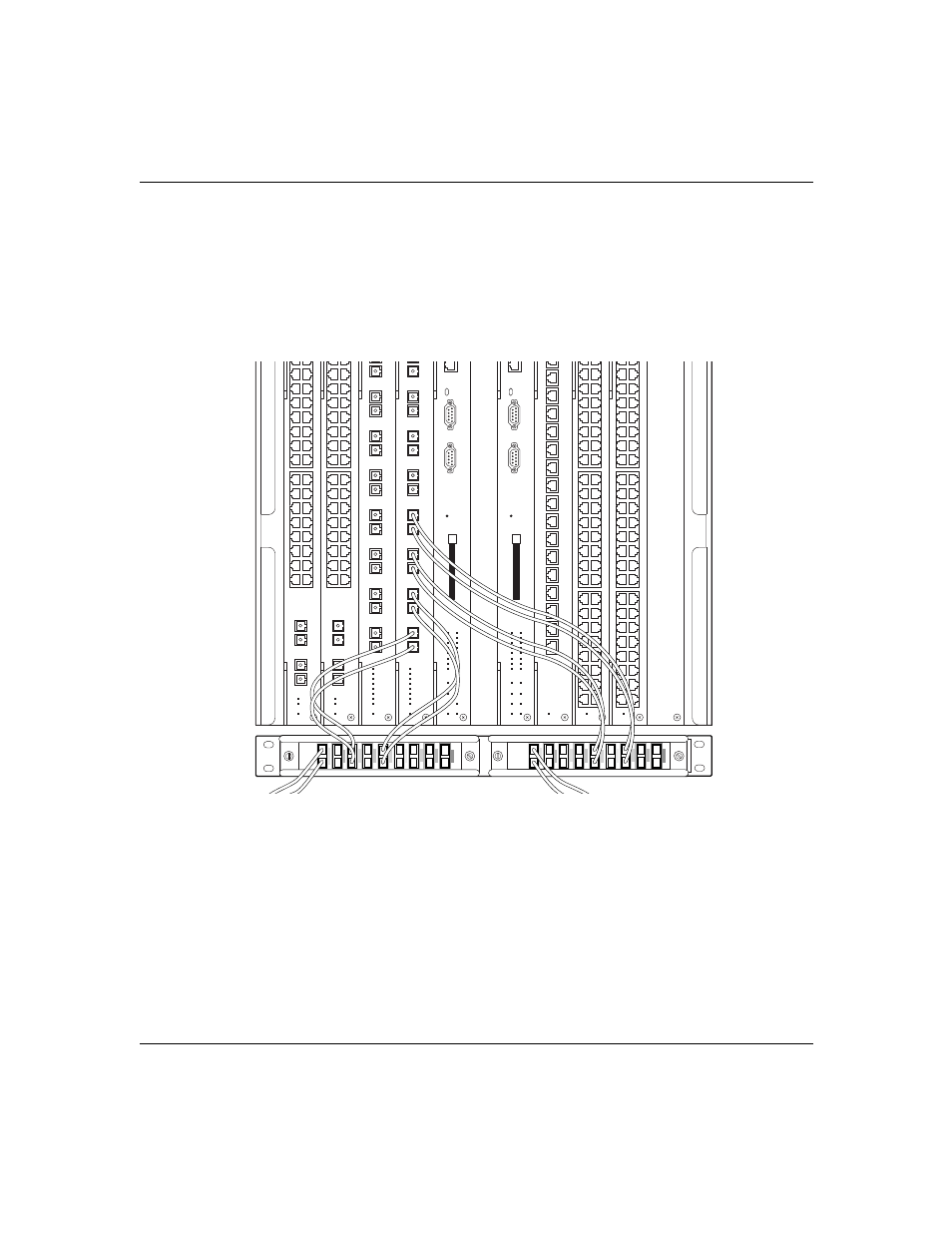 Figure 18, Cabling an cwdm omux-8, Cwdm omux-8 | Figure 18 cabling an | Nortel Networks 10292FA User Manual | Page 43 / 70