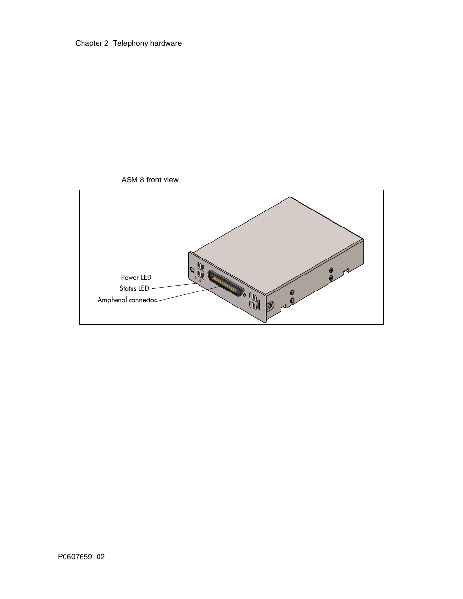 Analog station media bay module, Specialized media bay modules, Figure 33 | Asm 8 front view | Nortel Networks BCM1000 User Manual | Page 100 / 347