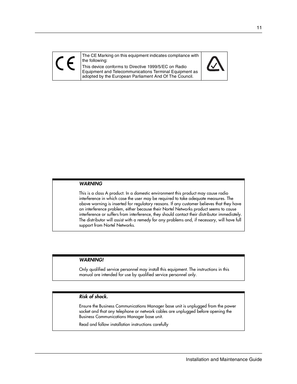 International regulatory information, Safety | Nortel Networks BCM1000 User Manual | Page 11 / 347