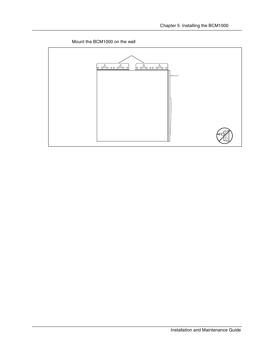 Figure 43, Mount the bcm1000 on the wall | Nortel Networks BCM1000 User Manual | Page 127 / 347