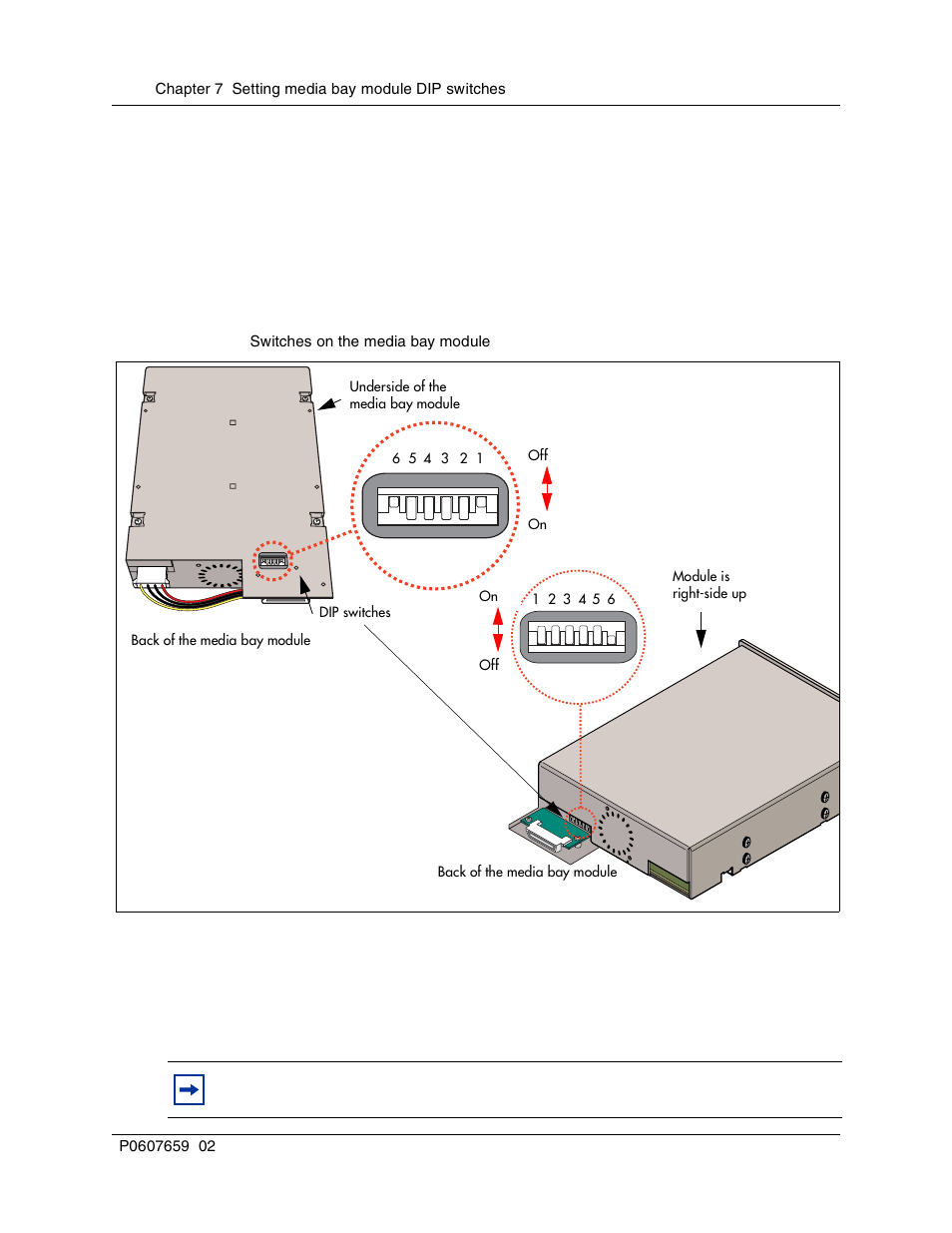 Setting the dip switches on the modules, Figure 51, Switches on the media bay module | Nortel Networks BCM1000 User Manual | Page 140 / 347