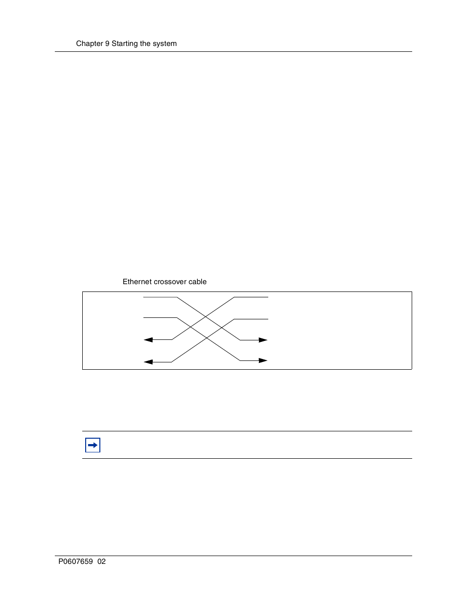 Using an ethernet crossover cable, Figure 61, Ethernet crossover cable | Using an ethernet crossover, Using an ethernet crossover cable” on | Nortel Networks BCM1000 User Manual | Page 172 / 347