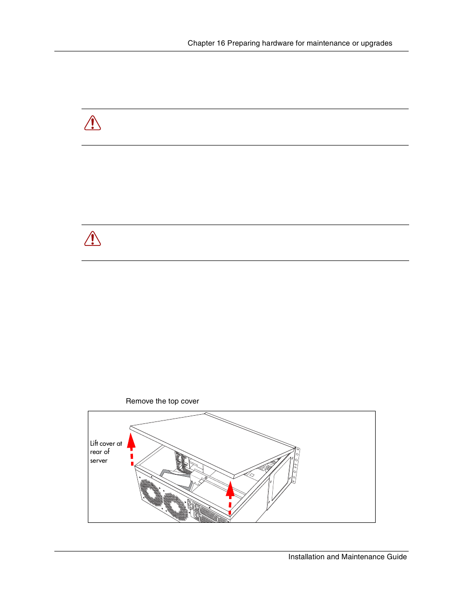 Shutting down the system hardware, Removing the top cover from the unit, Figure 100 remove the top cover | Disconnect cables, Remove ac power, Remove from rack, Or wall, Place on, Static-free surface, Remove the top | Nortel Networks BCM1000 User Manual | Page 239 / 347