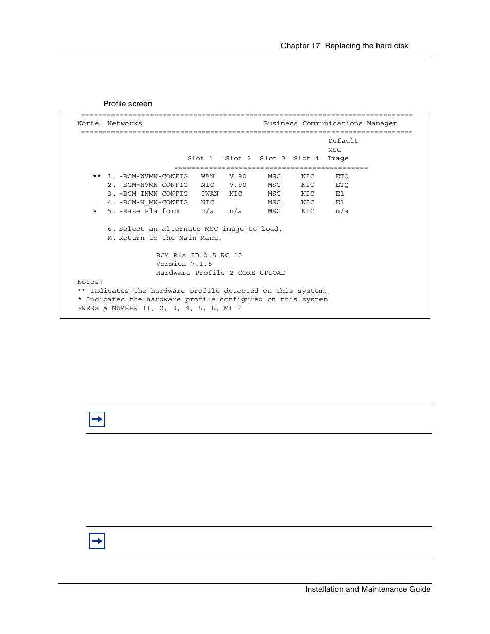 Figure 111 profile screen | Nortel Networks BCM1000 User Manual | Page 251 / 347