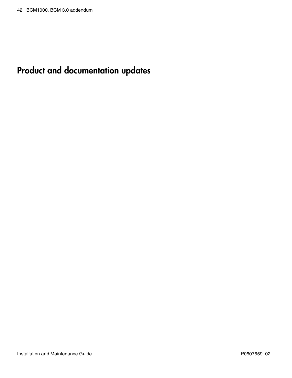 Product and documentation updates | Nortel Networks BCM1000 User Manual | Page 42 / 347