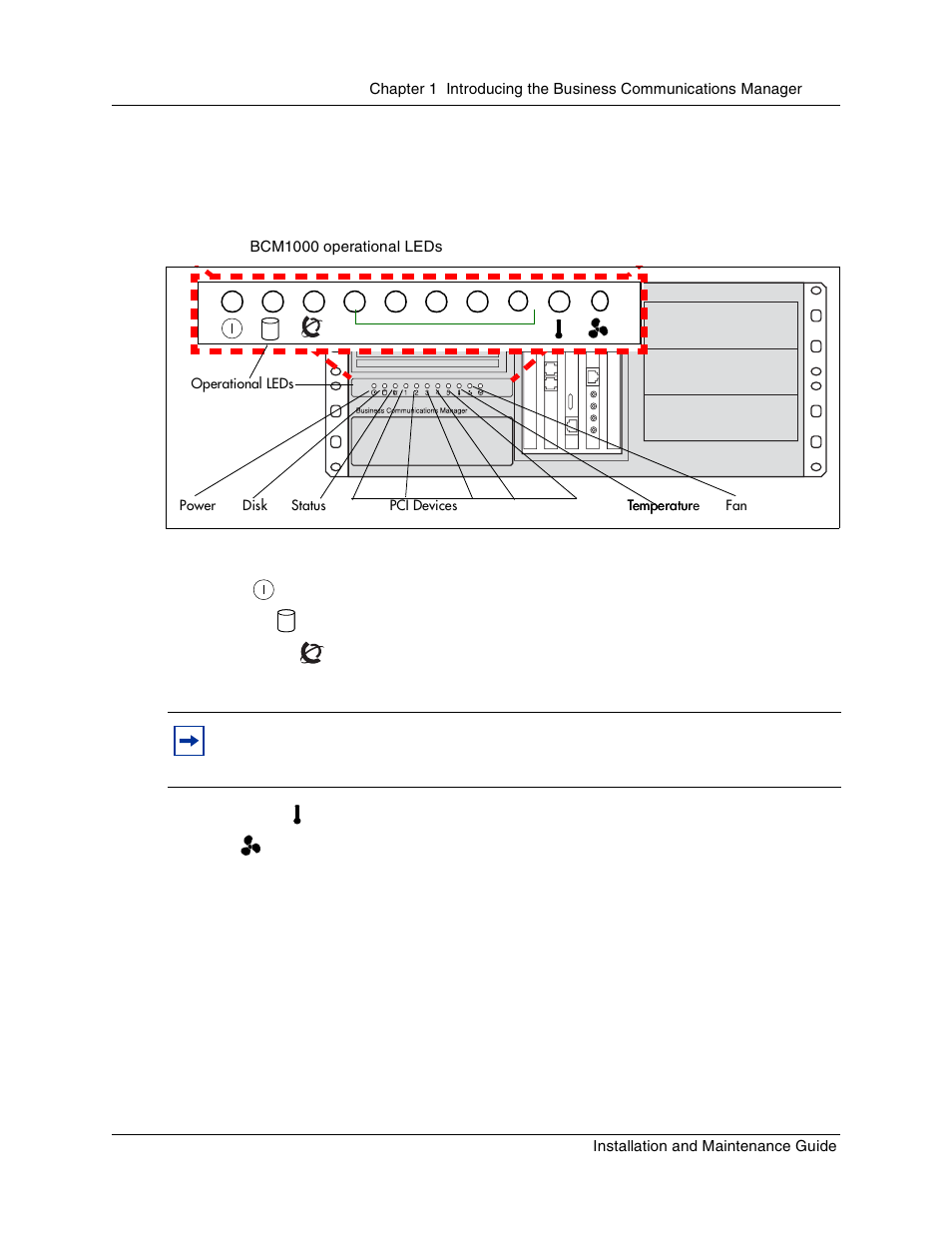 Bcm1000 leds, Figure 21, Bcm1000 operational leds | Nortel Networks BCM1000 User Manual | Page 79 / 347