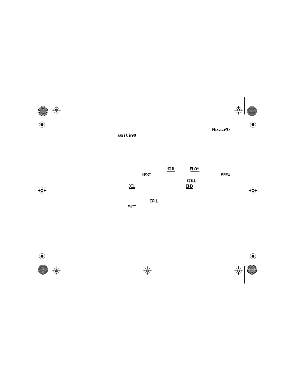 Message waiting, Message service | Nortel Networks C3050 REV2 User Manual | Page 23 / 42