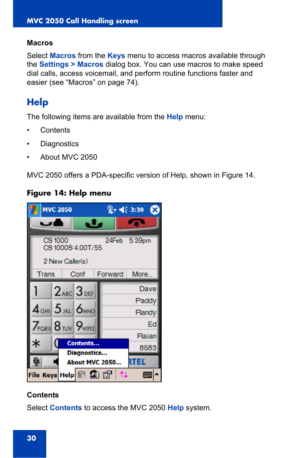 Help | Nortel Networks N0035509 User Manual | Page 30 / 90