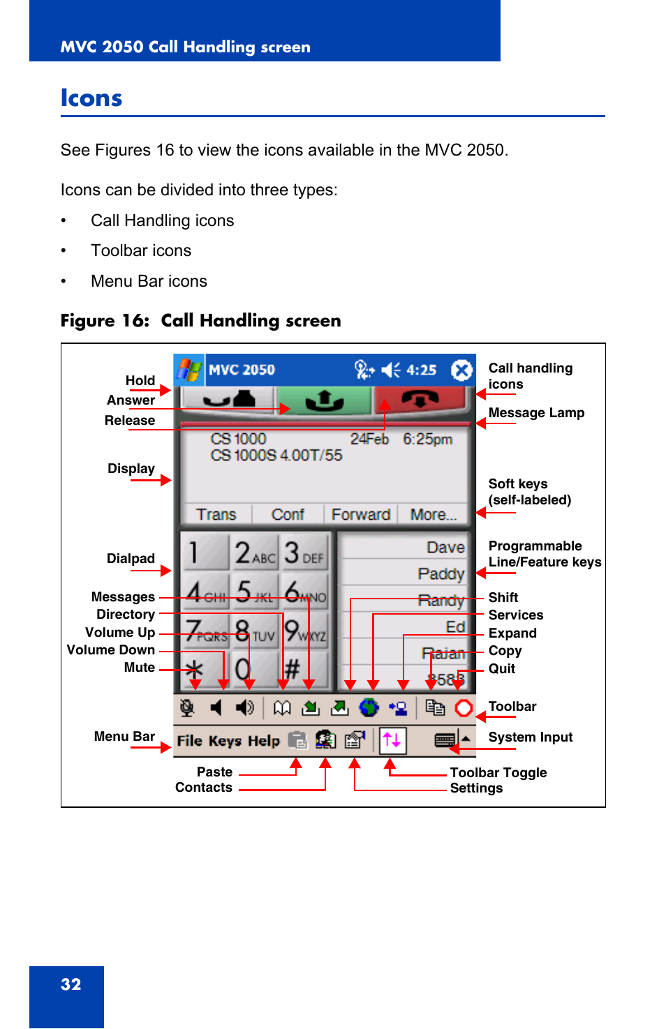 Icons | Nortel Networks N0035509 User Manual | Page 32 / 90