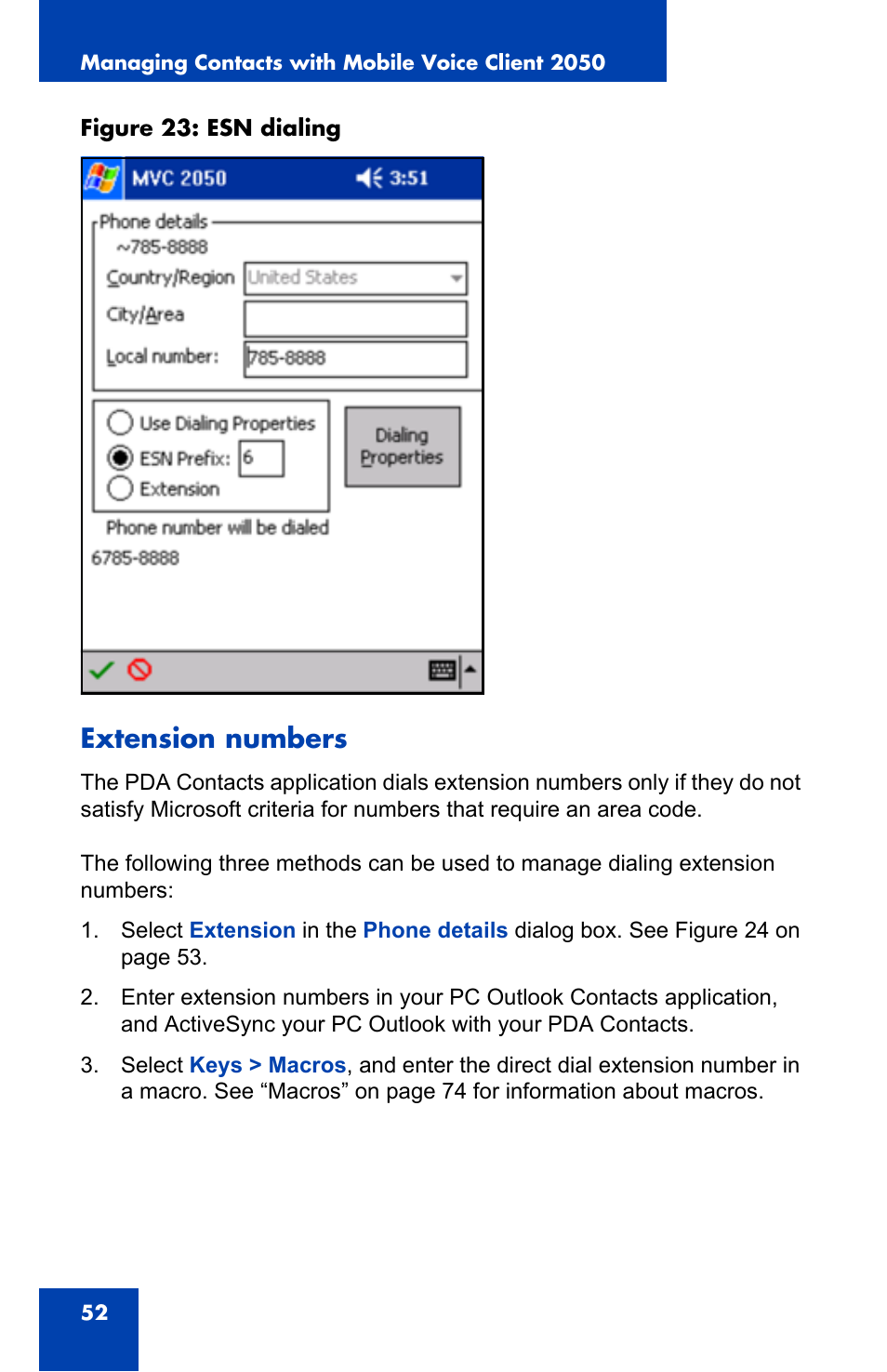 Extension numbers | Nortel Networks N0035509 User Manual | Page 52 / 90