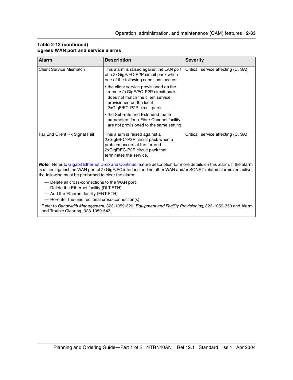 Nortel Networks OPTera Metro 3500 User Manual | Page 121 / 342