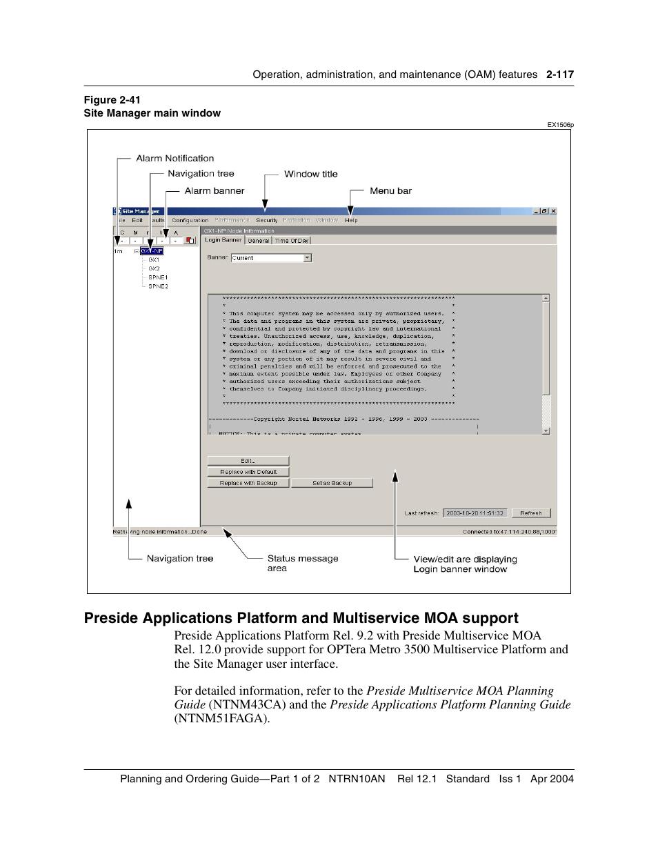 Nortel Networks OPTera Metro 3500 User Manual | Page 155 / 342