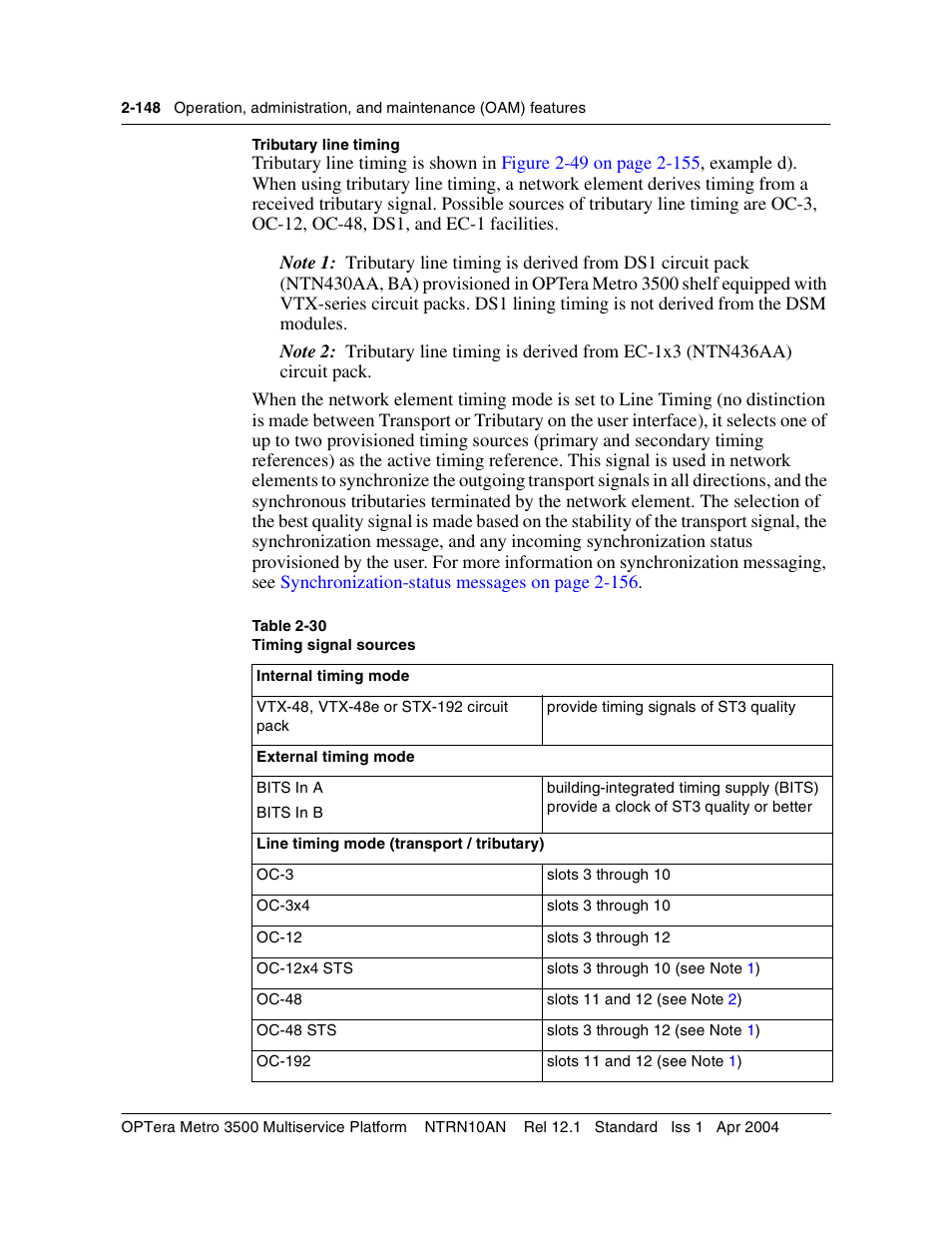 Nortel Networks OPTera Metro 3500 User Manual | Page 186 / 342