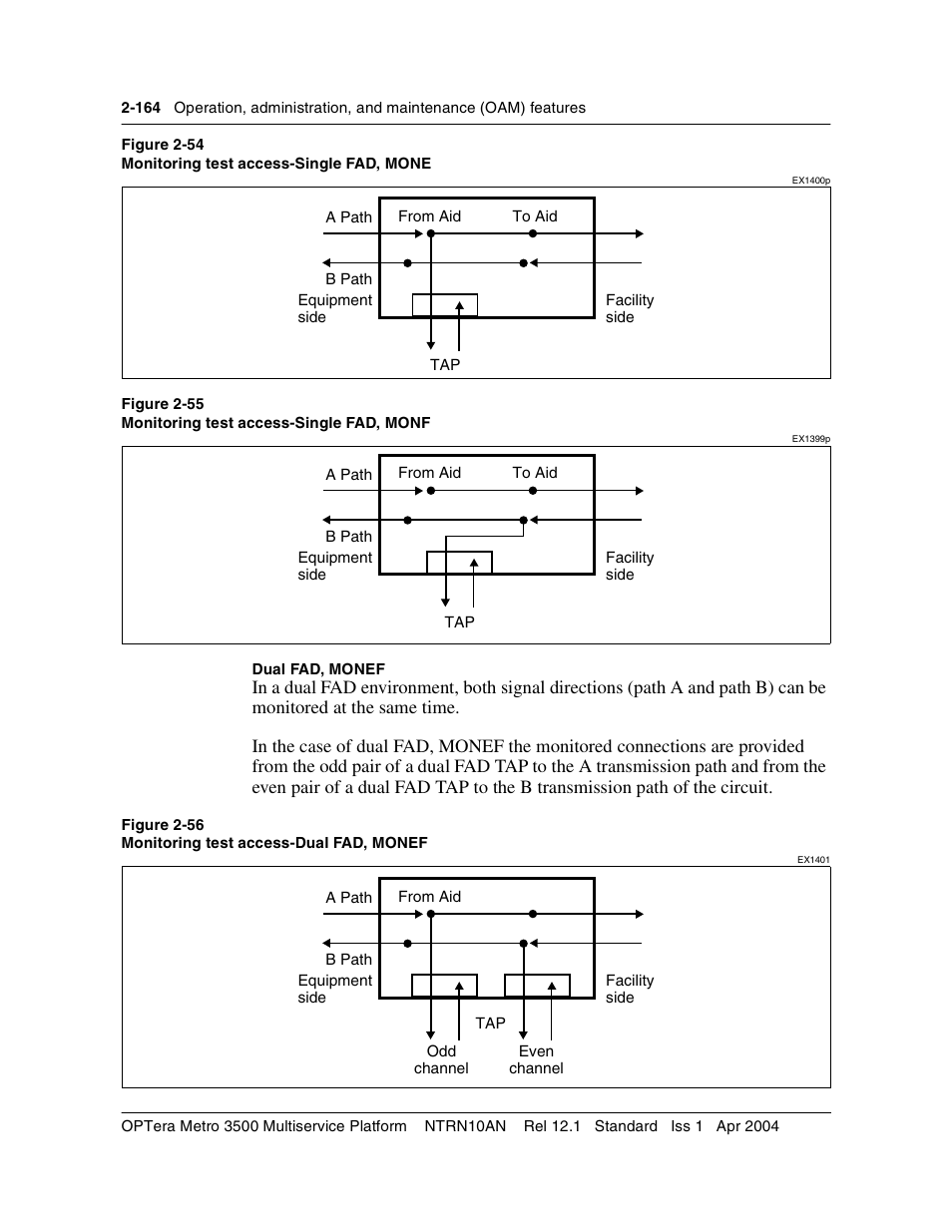 Figure 2-54, Figure 2-55, Figure 2-56 | Nortel Networks OPTera Metro 3500 User Manual | Page 202 / 342