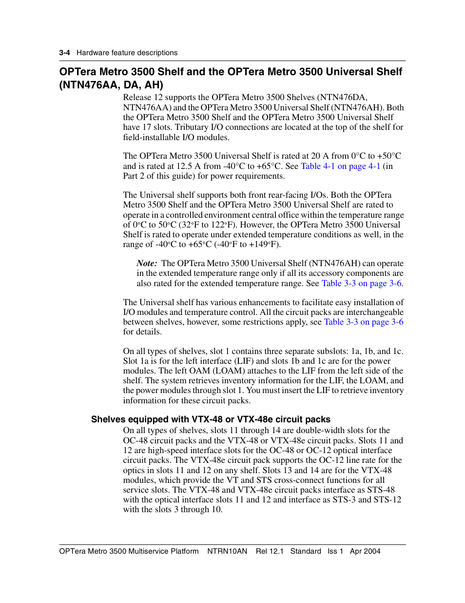 Nortel Networks OPTera Metro 3500 User Manual | Page 232 / 342