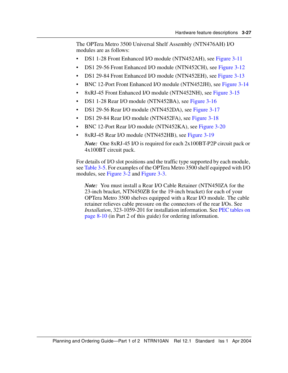 Nortel Networks OPTera Metro 3500 User Manual | Page 255 / 342