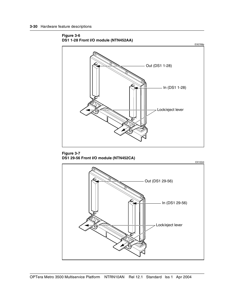 Figure 3-6, Figure 3-7 | Nortel Networks OPTera Metro 3500 User Manual | Page 258 / 342