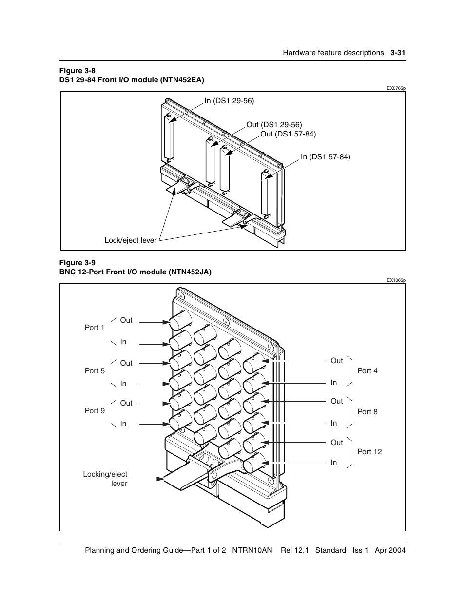 Figure 3-8, Figure 3-9 | Nortel Networks OPTera Metro 3500 User Manual | Page 259 / 342