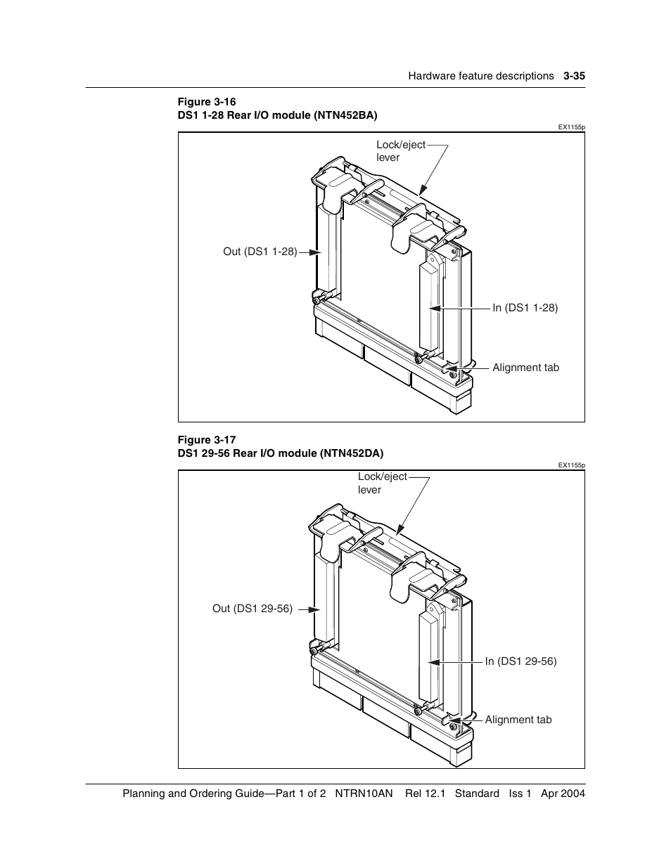 Figure 3-16, Figure 3-17 | Nortel Networks OPTera Metro 3500 User Manual | Page 263 / 342