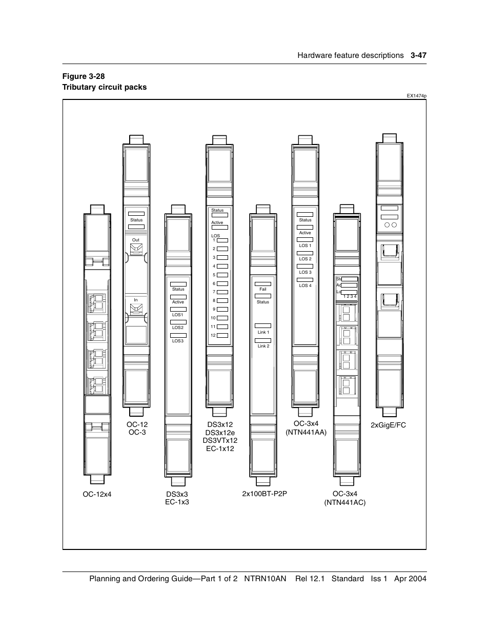Oc-12 oc-3 | Nortel Networks OPTera Metro 3500 User Manual | Page 275 / 342