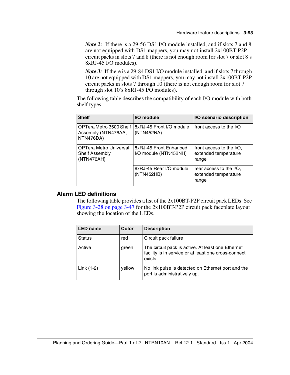 Nortel Networks OPTera Metro 3500 User Manual | Page 321 / 342