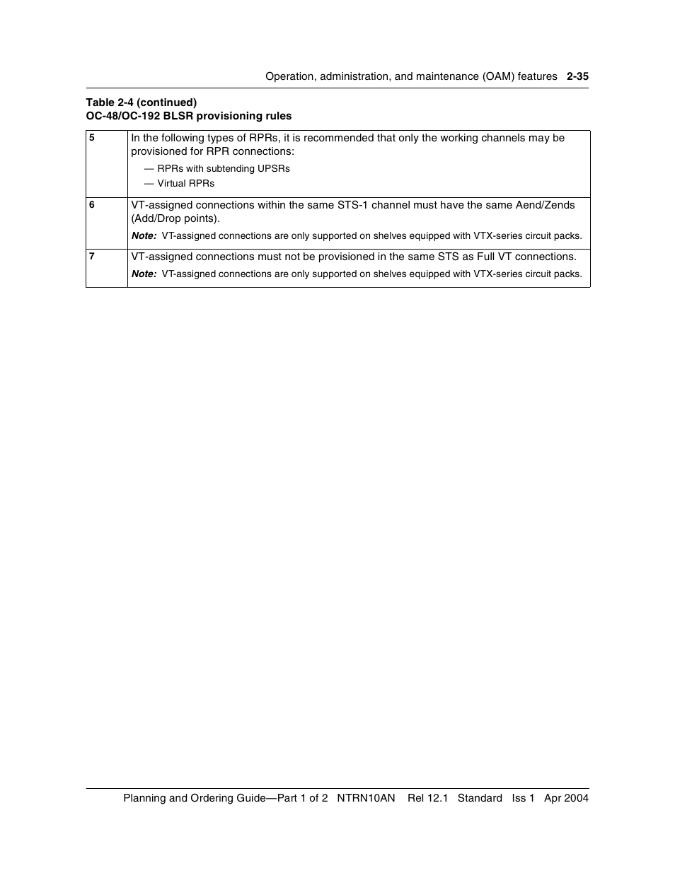 Nortel Networks OPTera Metro 3500 User Manual | Page 73 / 342