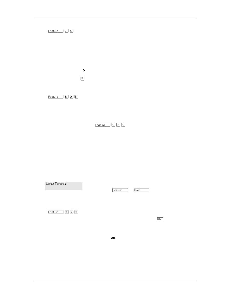 Pause, Long tones, Programmed release | Pause 126 long tones 126 programmed release 126 | Nortel Networks Enterprise Edge Feature Programming Telephone User Manual | Page 126 / 170
