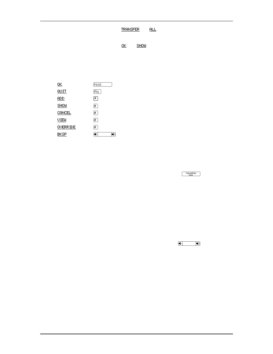 Prime line, Private lines, Volume bar | Wall mounting | Nortel Networks Enterprise Edge Feature Programming Telephone User Manual | Page 134 / 170