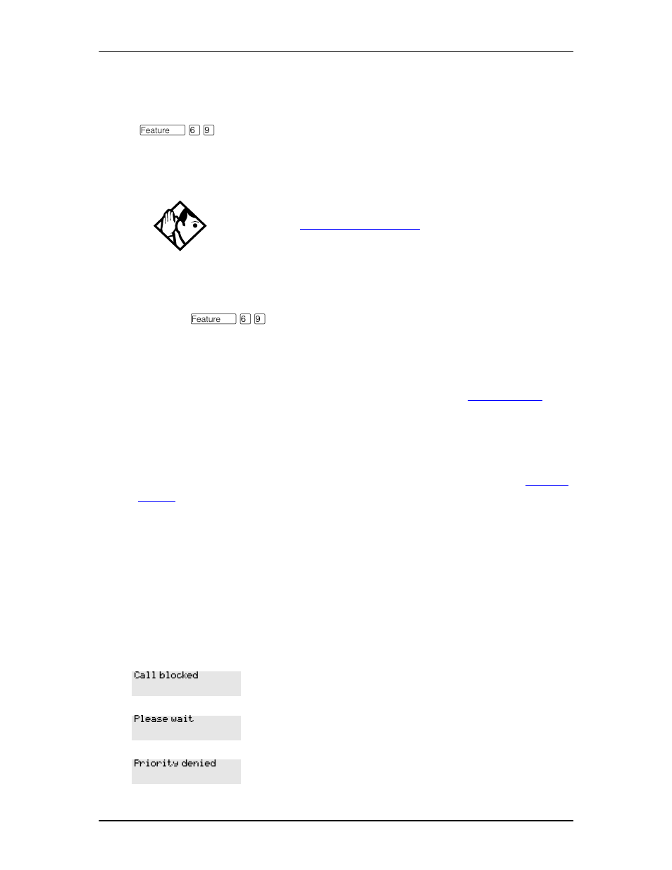 When the internal number you have called is busy, Priority call, Making a priority call | Nortel Networks Enterprise Edge Feature Programming Telephone User Manual | Page 49 / 170