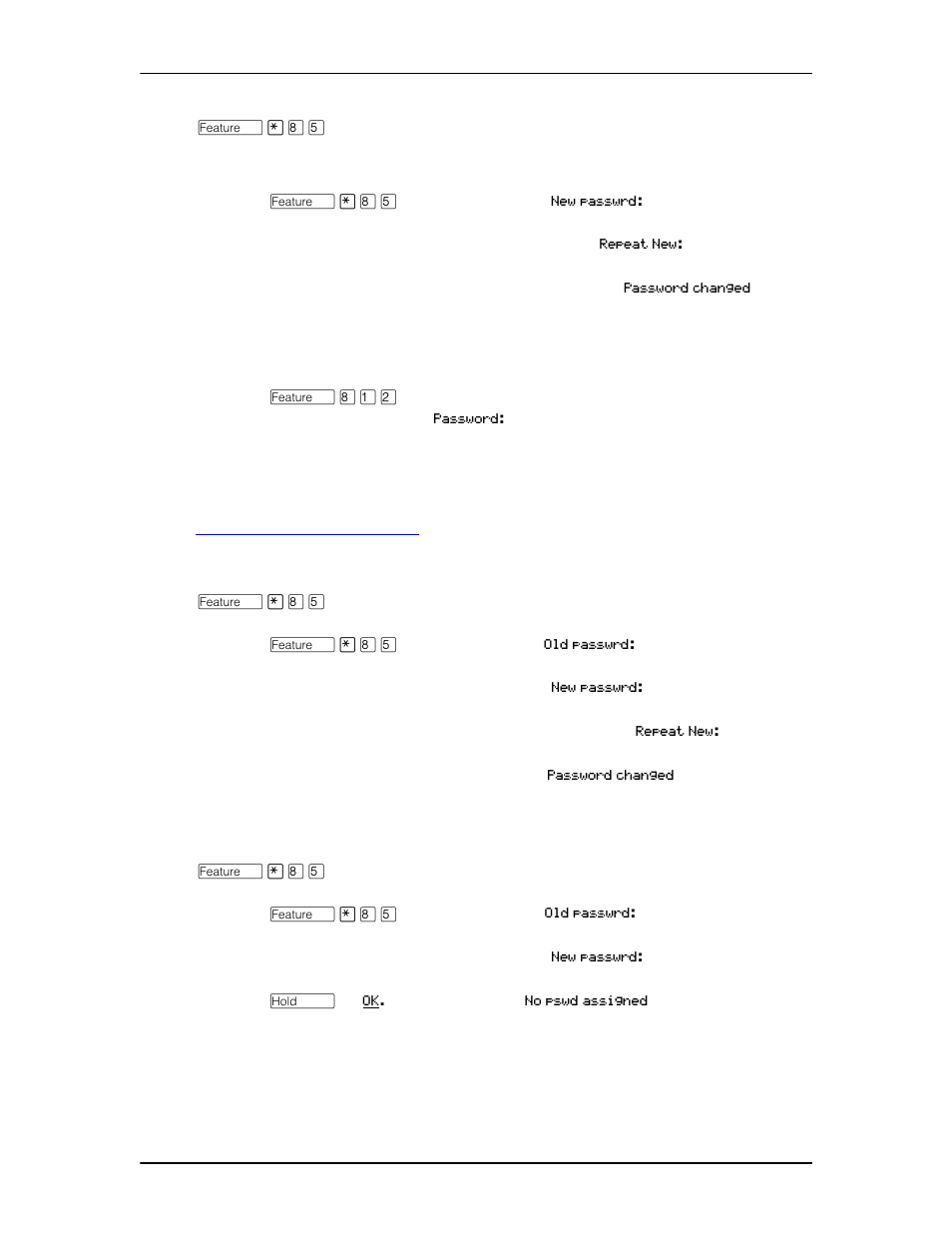 Creating a password to your call log, Changing your call log password, Deleting an assigned password | Programming a telephone to log calls automatically | Nortel Networks Enterprise Edge Feature Programming Telephone User Manual | Page 86 / 170