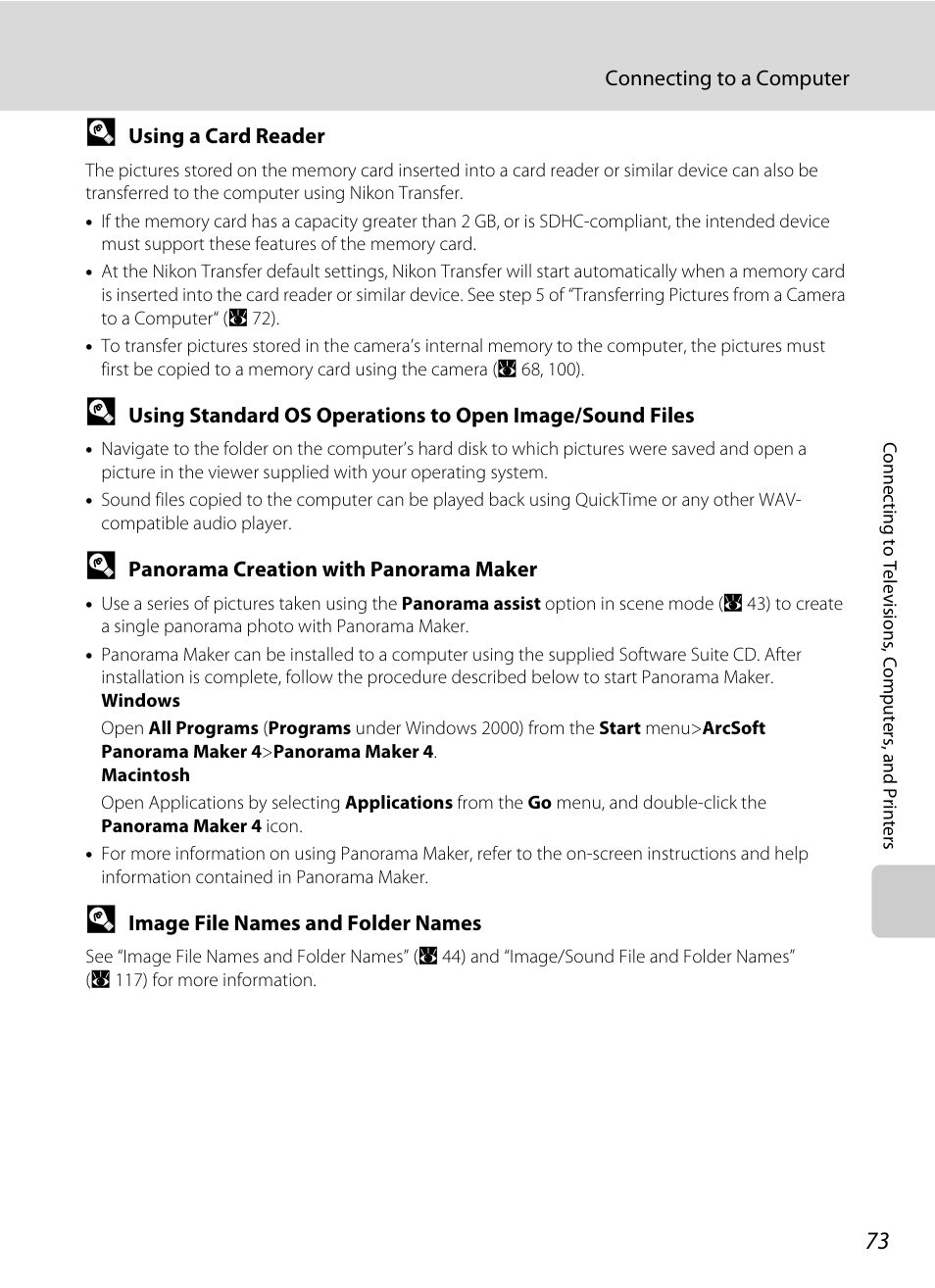 A 73) | Nikon S610 - S610c User Manual | Page 85 / 151