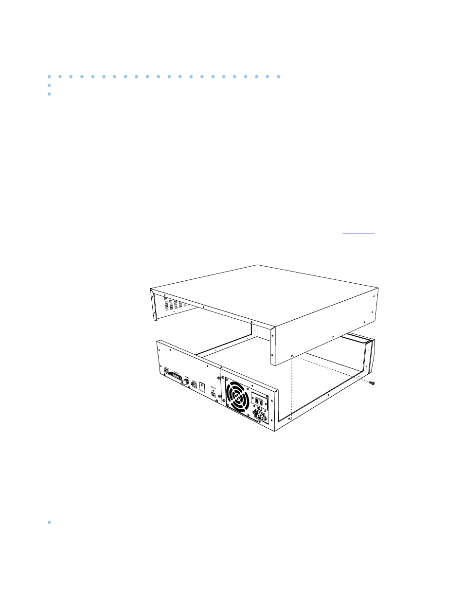 Disassembly instructions, 1 unplug the unit, 2 disconnect all the cables | 3 remove the screws from the side and back of the, 4 slide the cover back and lift the cover vertical, Figure c-1 . removing the remote annex 6300 cover | Nortel Networks 6300 User Manual | Page 118 / 138