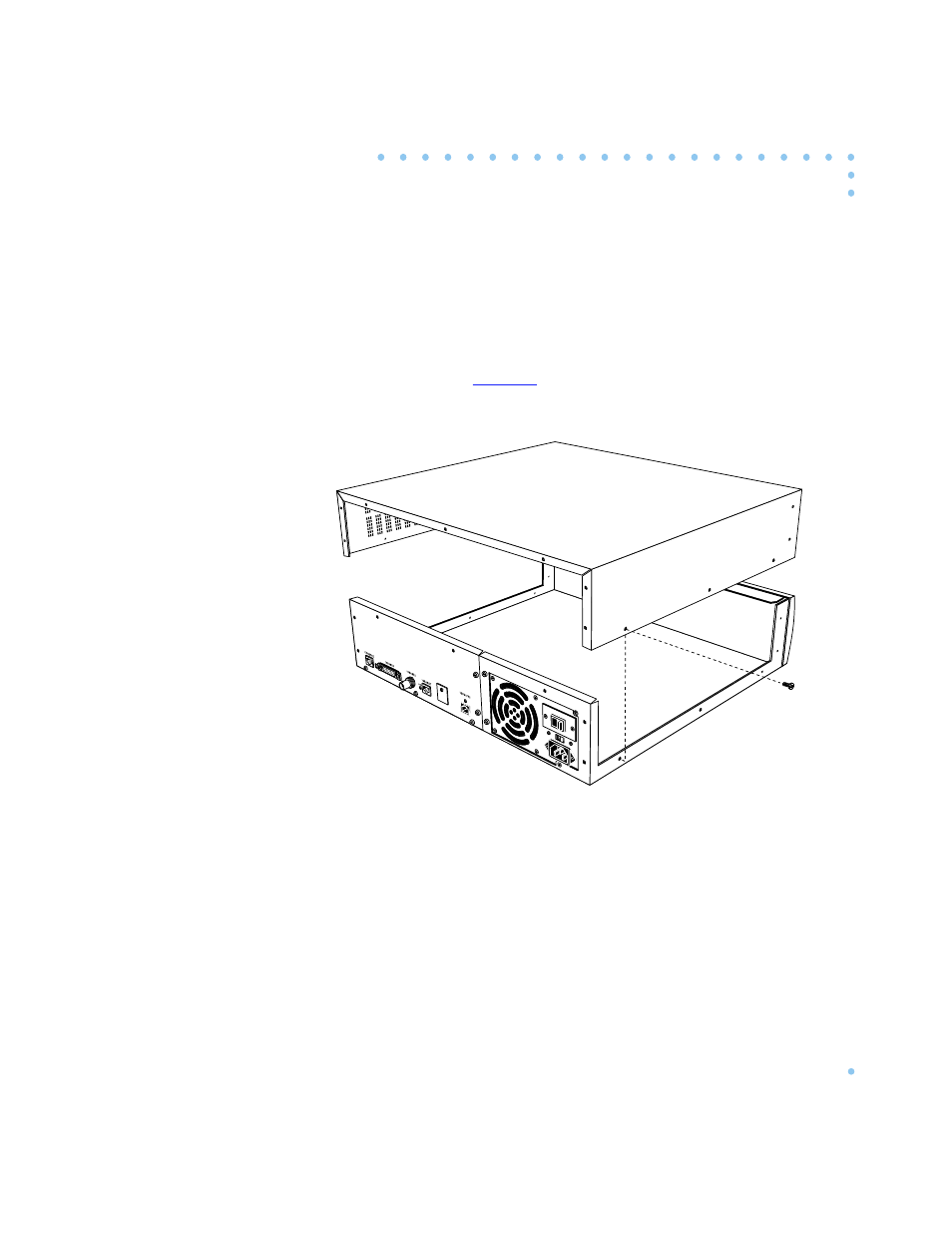 Assembly instructions, 1 lower the remote annex 6300’s cover onto the uni, Figure d-3 . replacing the remote annex 6300 cover | Nortel Networks 6300 User Manual | Page 129 / 138