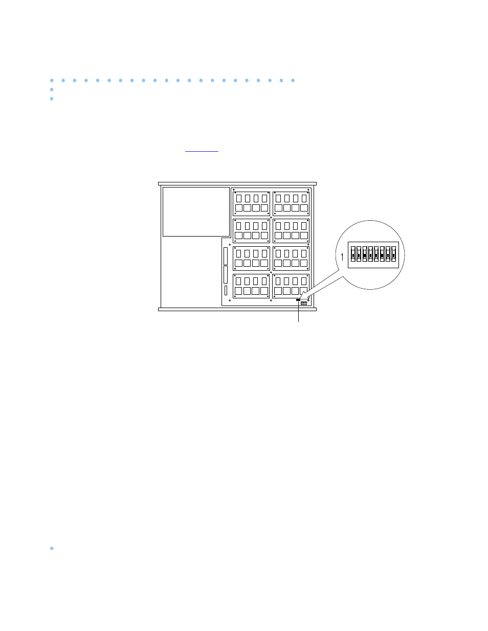 6 locate the s1 dip switch section and set it to t, Figure d-6 . locating and setting dip switch s1, Figure d-6 | Illustrate the | Nortel Networks 6300 User Manual | Page 134 / 138