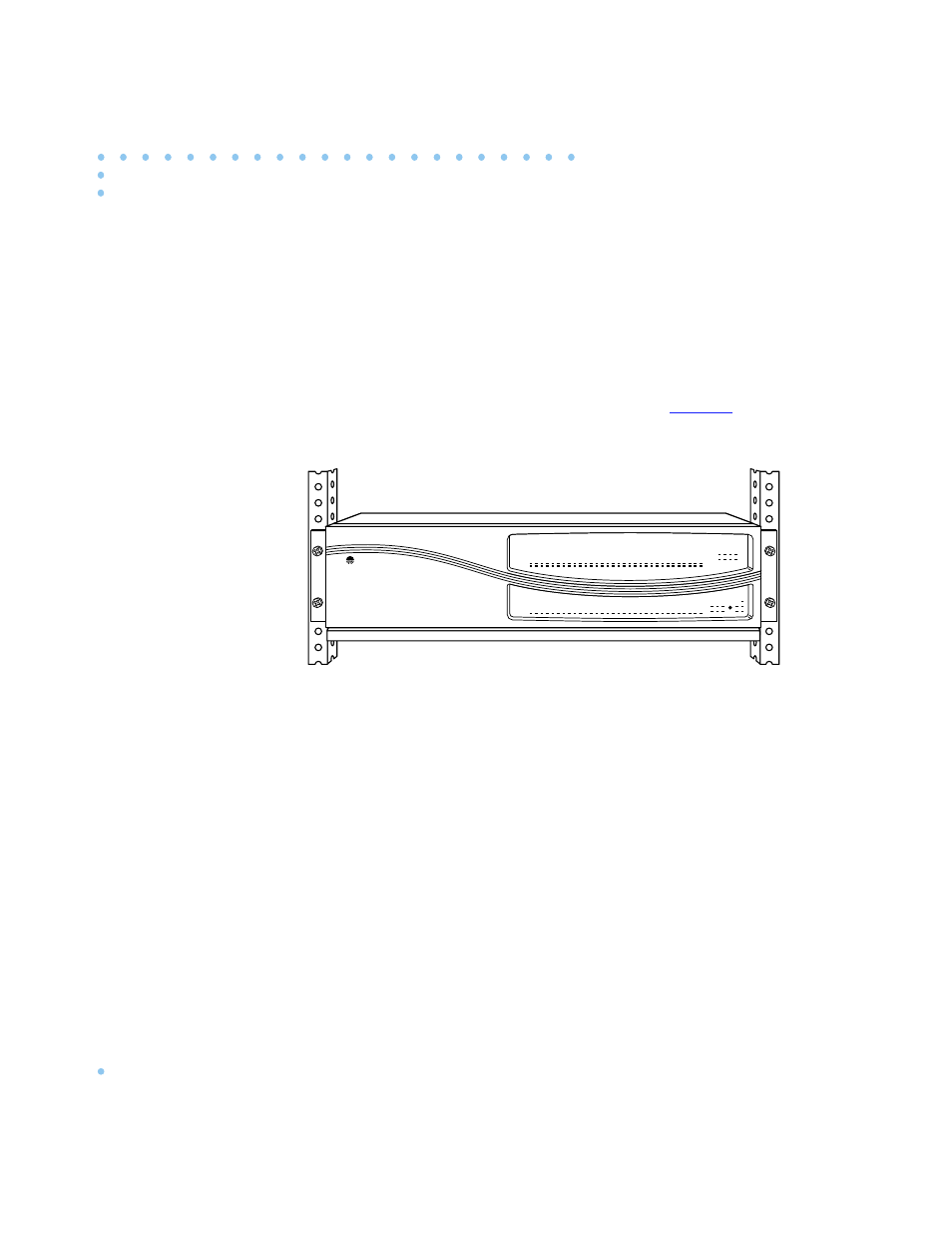 Attaching the mounting bracket and device to the r, 1 position the remote annex horizontally, facing f, 2 align the holes in the mounting bracket with the | 3 insert the mounting screws and tighten the screw, Figure 2-2 . attaching the mounting bracket and de, Rear mount, Rear mount -4, Attach the mounting bracket to the rack as follows | Nortel Networks 6300 User Manual | Page 40 / 138