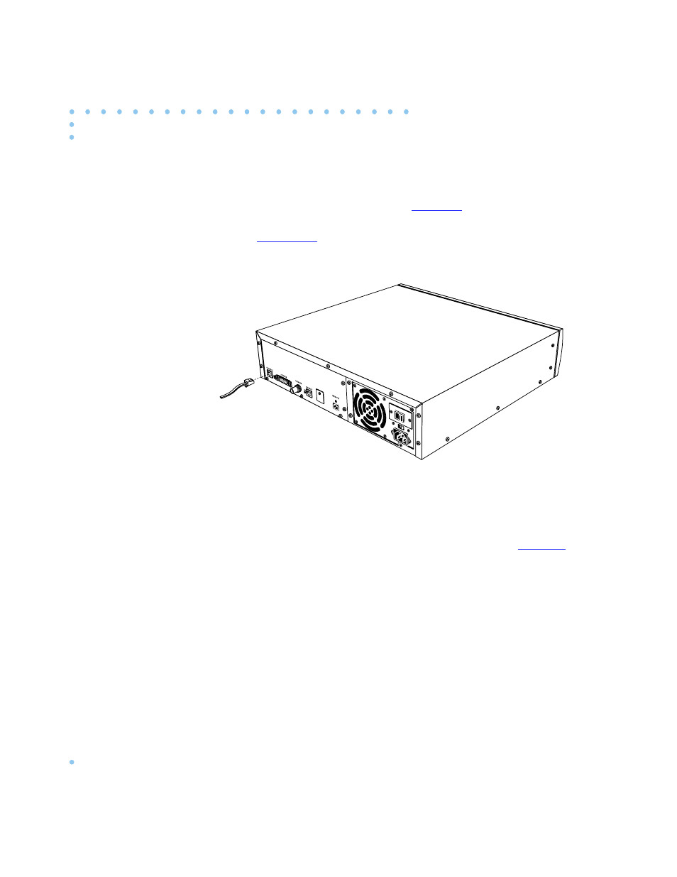 2 plug the 8-pin connector into the console port l, Figure 2-10 . connecting a console terminal, 3 turn on the console terminal and set the termina | Figure 2-10. connecting a console terminal -12 | Nortel Networks 6300 User Manual | Page 48 / 138
