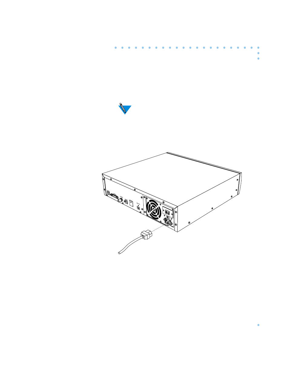 Figure 2-13 . connecting the power cord, Figure 2-13. connecting the power cord -15, Figure 2-13 | Nortel Networks 6300 User Manual | Page 51 / 138