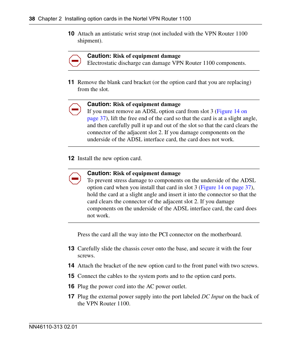 Nortel Networks Accelar 1050 User Manual | Page 38 / 64