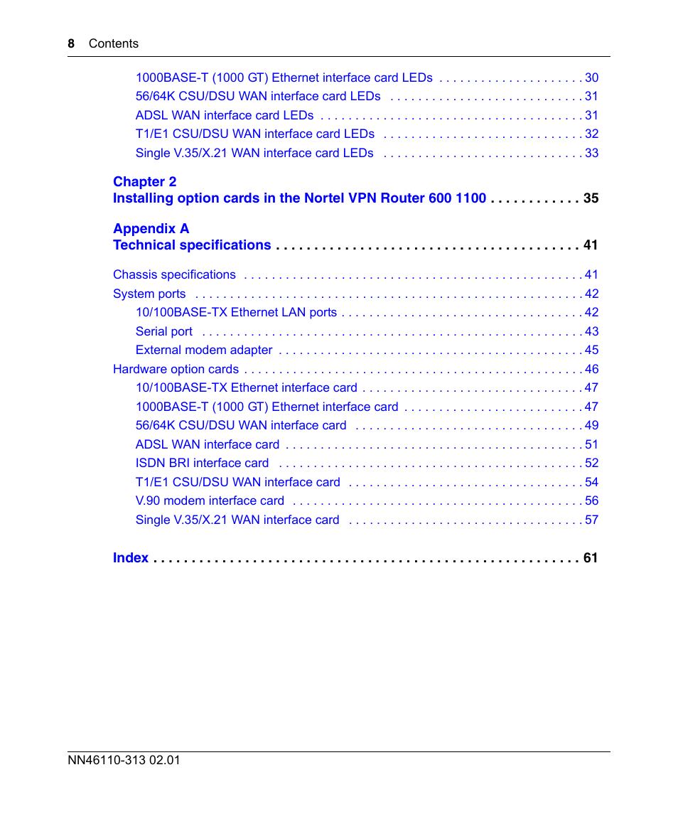 Nortel Networks Accelar 1050 User Manual | Page 8 / 64