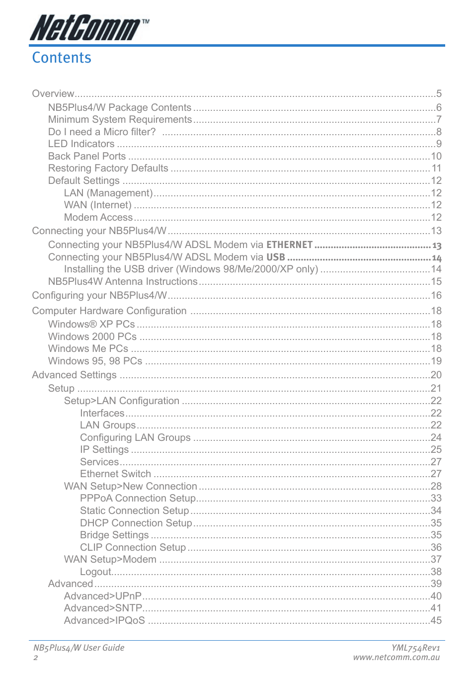 Nortel Networks NB5PLUS4/W User Manual | Page 2 / 112