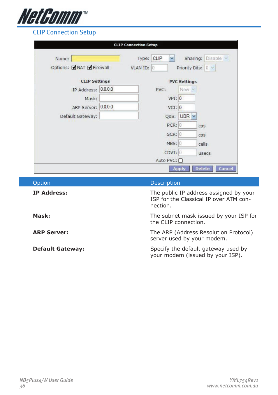 Clip connection setup | Nortel Networks NB5PLUS4/W User Manual | Page 36 / 112