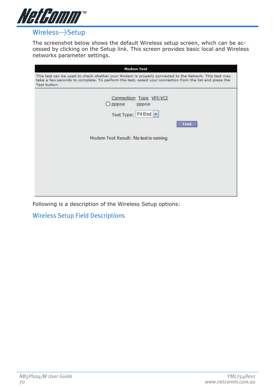 Wireless>setup | Nortel Networks NB5PLUS4/W User Manual | Page 70 / 112