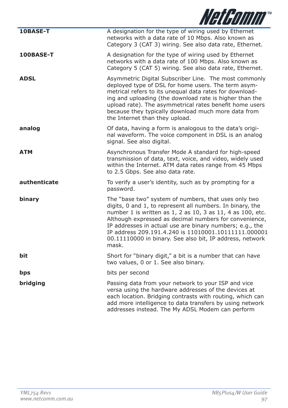 Nortel Networks NB5PLUS4/W User Manual | Page 97 / 112