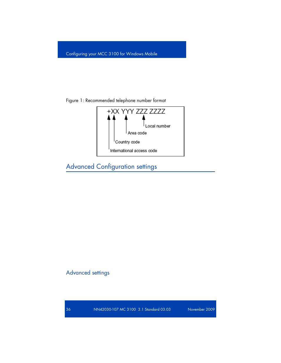 Advanced configuration settings | Nortel Networks NN42030-107 User Manual | Page 36 / 112
